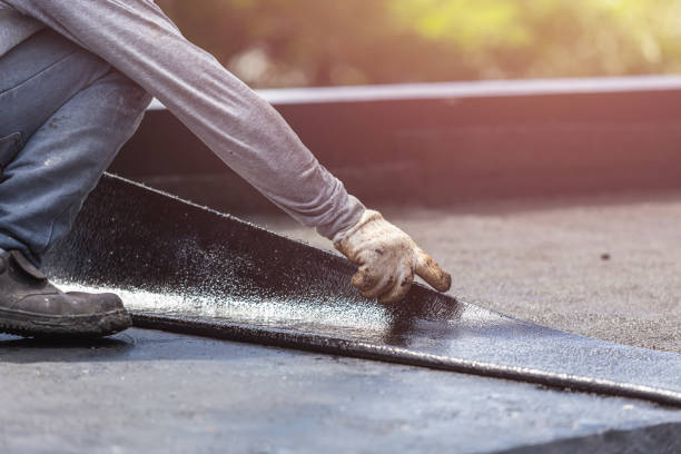 Professional Exterior Waterproofing technician working in Auburndale, WI